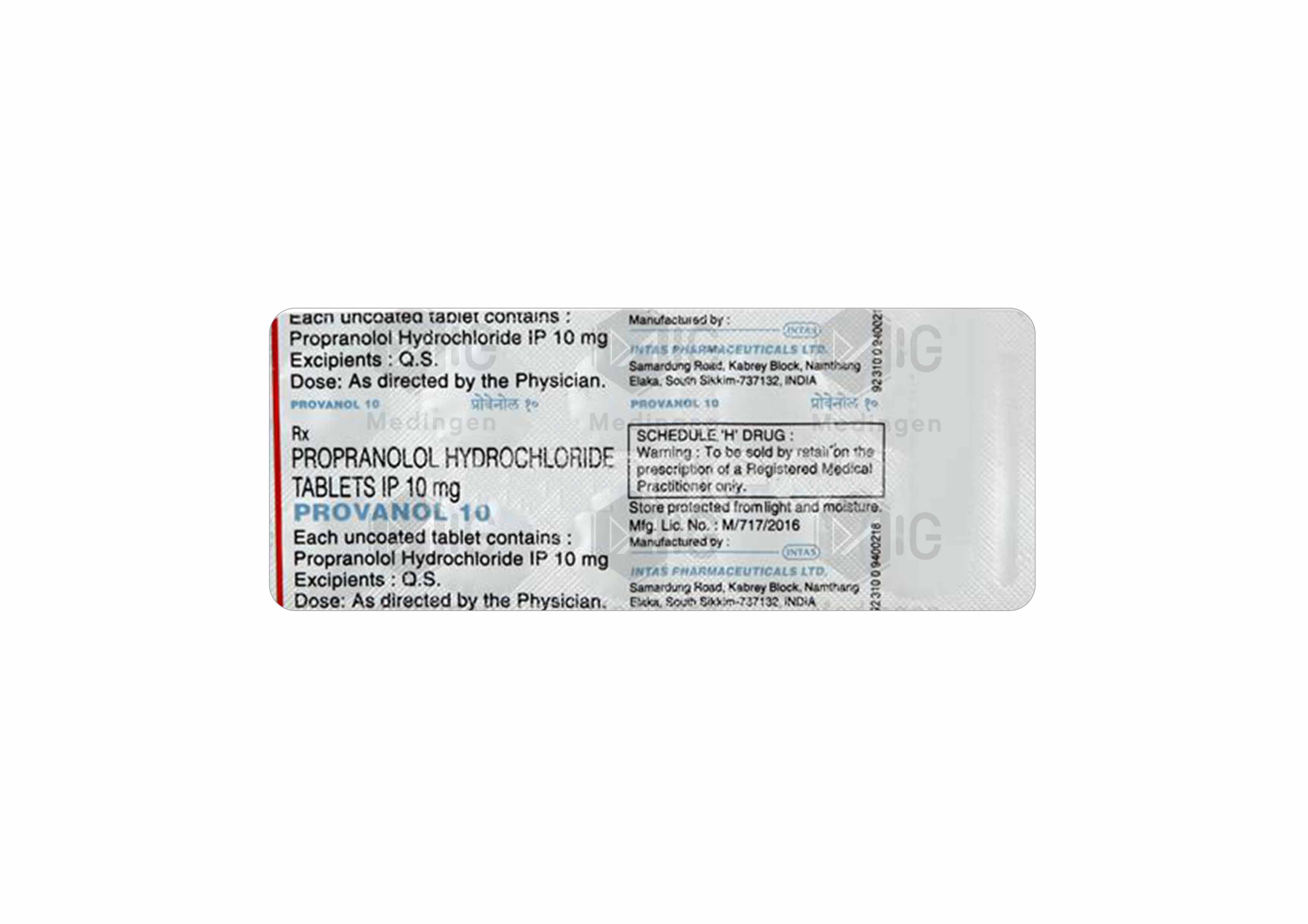PROVANOL 10MG